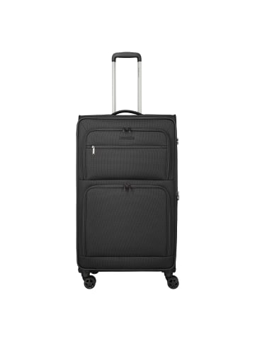 travelite Cubis 4 Rollen Trolley L 83 cm mit Dehnfalte anthracite