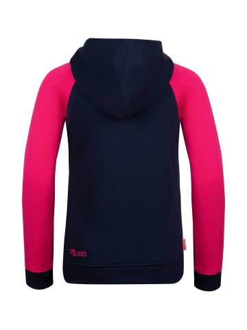 Trollkids Kapuzenpullover "Stavanger" in Marineblau/Pink