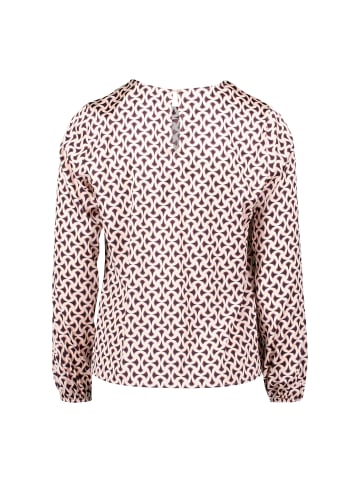 Zero  Satinbluse mit Druck in CreamBlack