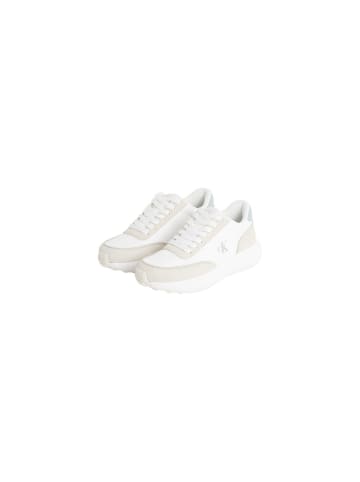 CALVIN KLEIN JEANS Beige Leder Sportsneaker