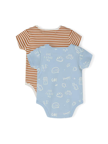 Minoti 2er. Set: Kurzarmbody 24babypack18 in beige