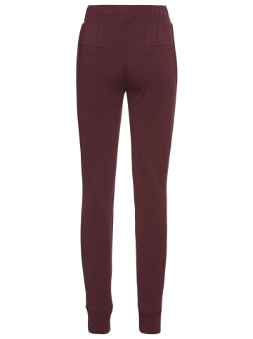 Laura Scott Jogger Pants in bordeaux