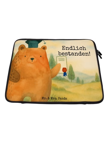 Mr. & Mrs. Panda Notebooktasche Bär Prüfung Design mit Spruch in Weiß