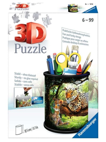 Ravensburger Konstruktionsspiel Puzzle 54 Teile 3D Puzzle Stiftehalter Raubkatzen 6-99 Jahre in bunt