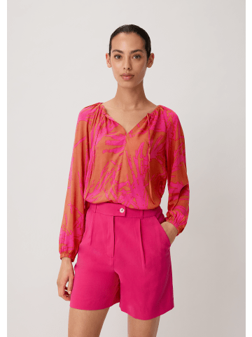 comma Bluse langarm in Orange-pink