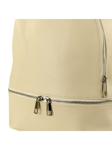 Toscanto Toscanto Cityrucksack Leder beige ca. 32cm