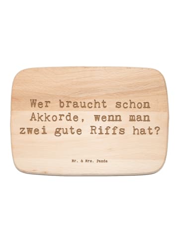 Mr. & Mrs. Panda Schneidebrett Spruch E-Gitarre Zwei Riffs mit S... in Transparent