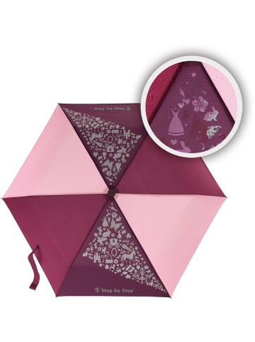 Step by Step Magic Rain Effect Kinder Taschenschirm 22,5 cm in berry