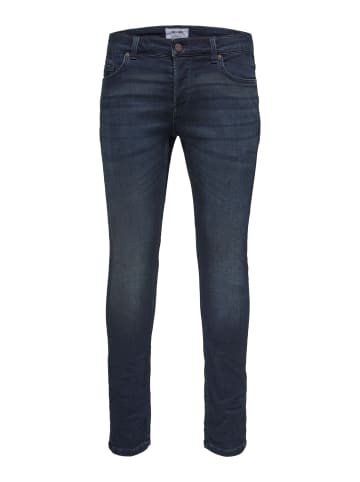 Only&Sons Slim Fit Jeans Basic Hose Denim Pants ONSLOOM Stoned Washed in Blau-4