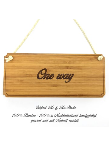 Mr. & Mrs. Panda Türschild One way mit Spruch in Keine Angabe