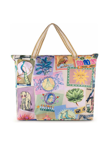 Oilily Flaming Symbols Shopper Tasche 73 cm almond oil