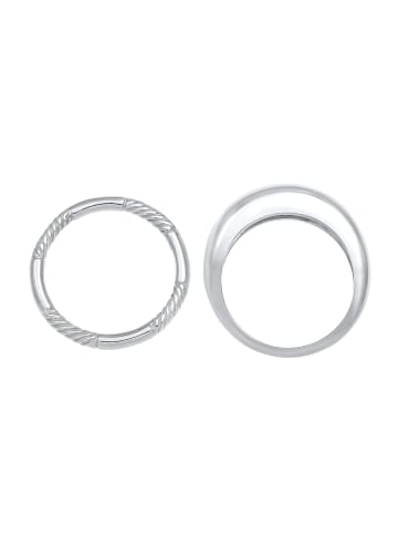 Elli Ring 925 Sterling Silber Ring Set in Silber