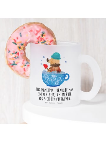 Mr. & Mrs. Panda Tasse Nachtfalter Schaumbad mit Spruch in Transparent