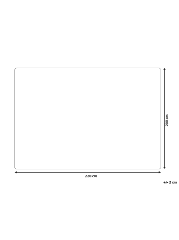 Beliani Kuscheldecke SAMUR in Blau - (W) 200 x (H) 2 x (L) 220 cm