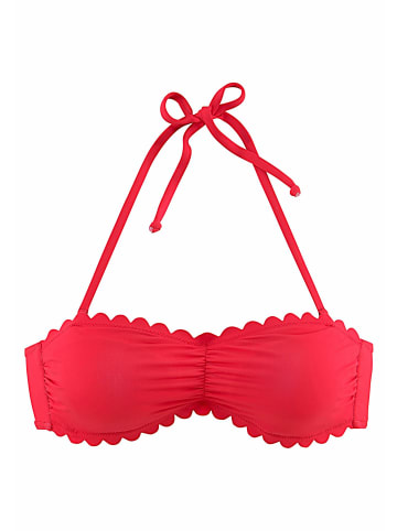 LASCANA Bandeau-Bikini-Top in rot