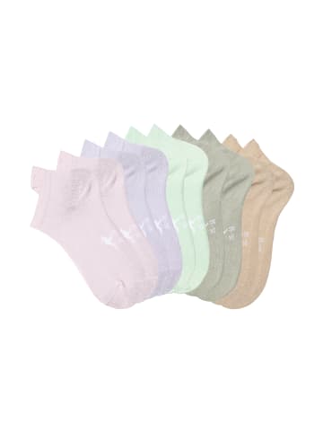 Kangaroos Sneakersocken in 2x beige, 2x mint, 2x grün, 2x flieder, 2x rosa