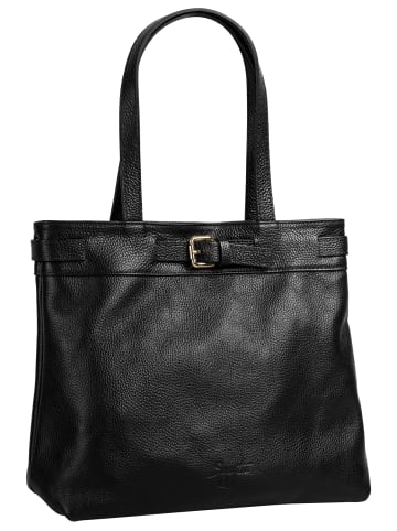 Samantha Look Shopper echt Leder in schwarz