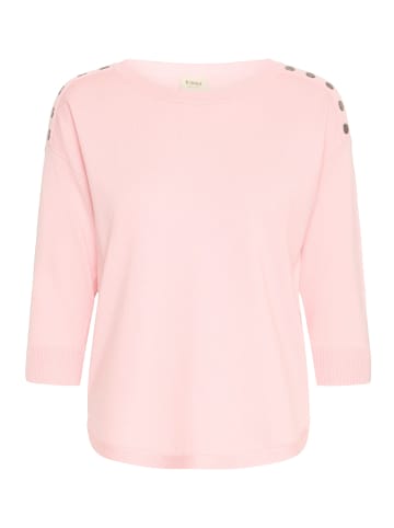 Fransa Strickpullover halbarm FRZUBASIC Baggy fit in Chalk Pink