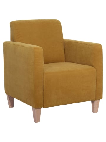 others SESSEL Karol Bezug Veloursstoff Buche natur / mais