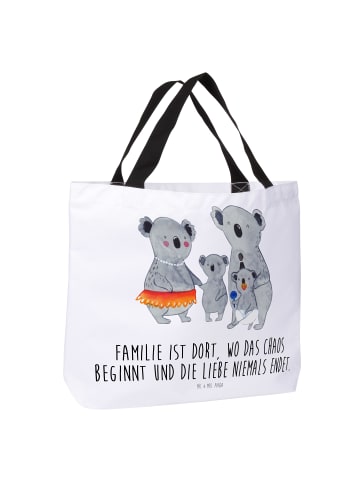 Mr. & Mrs. Panda Stoffbeutel Koala Familie mit Spruch in Weiß