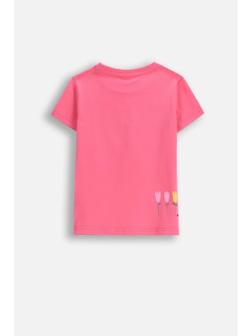 MOKIDA Baumwoll-T-Shirt mit kurzen Ärmeln in rosa