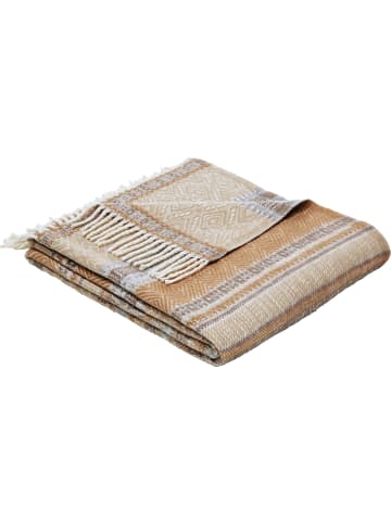 Erwin Müller Baumwollmischung Plaid Sovana in beige