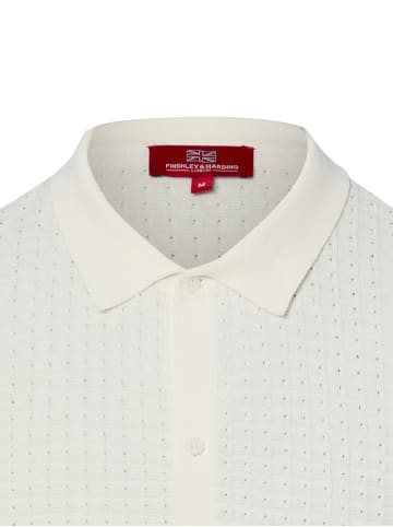Finshley & Harding London Strick-Poloshirt in ecru