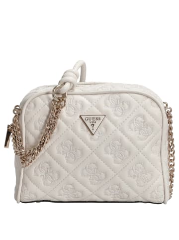 Guess Adelasia Camera Crossbody - Umhängetasche 18 cm (schwarz) in off white