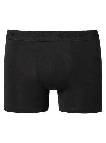 Schiesser Boxershort 4er Pack in Schwarz/Dunkelblau