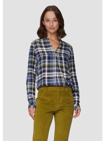 s.Oliver Bluse langarm in Blau-mehrfarbig