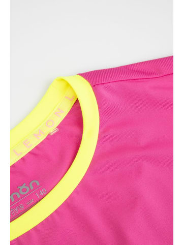 Lemon explore Sportliches T-Shirt mit kurzen Ärmeln in rosa