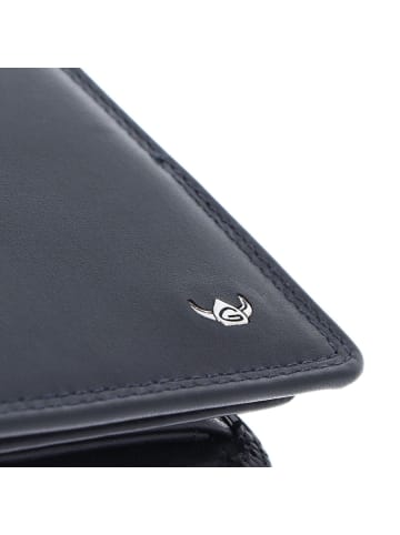 Golden Head Polo Geldbörse RFID Leder 10 cm in marineblau