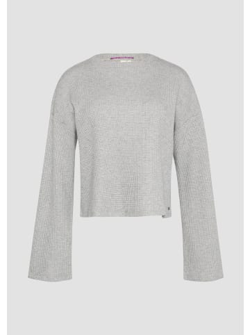 QS Sweatshirt in 9400_grau meliert