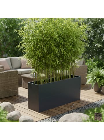 relaxdays Hochbeet in Grau - (B)100 x (H)77 x (T)30 cm