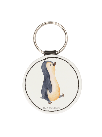 Mr. & Mrs. Panda Taschenanhänger Pinguin mHerzieren ohne Spruch in Weiß