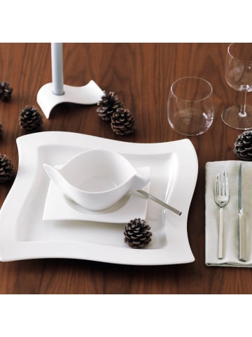 Villeroy & Boch 6er Set Suppentassen mit Untertassen NewWave 450 ml in weiß