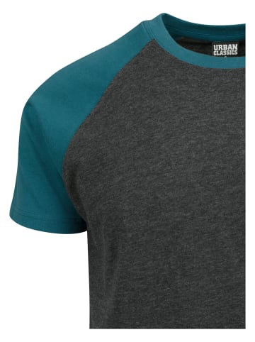 Urban Classics T-Shirts in charcoal/teal