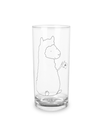 Mr. & Mrs. Panda Longdrinkglas Alpaka Fahne ohne Spruch in Transparent