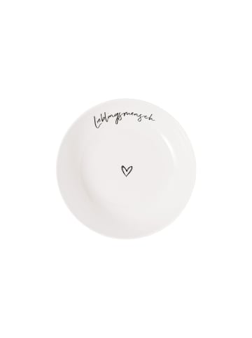 Villeroy & Boch Schale Lieblingsmensch Statement in Weiß ø 18,7 cm in weiß