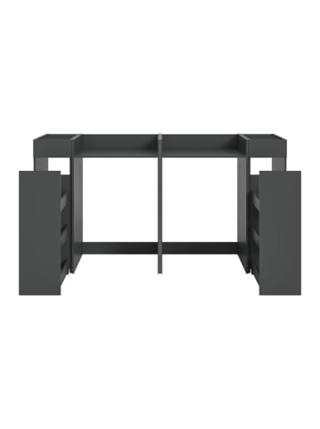 ebuy24 Waschmaschinenschrank Free (4-teilig) Anthrazit 190 x 60 cm