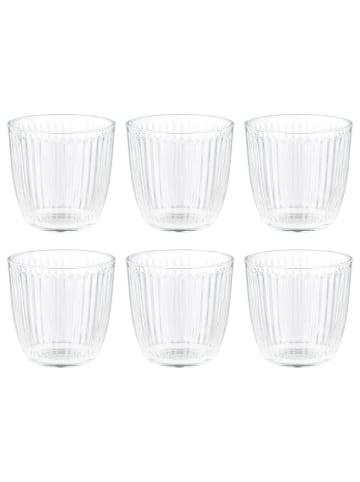 Butlers Trinkglas LINEE 6er-Set in Durchsichtig