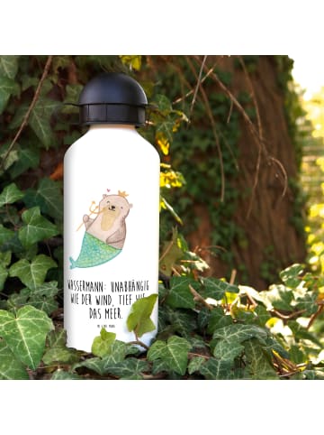 Mr. & Mrs. Panda Kindertrinkflasche Wassermann Astrologie mit Sp... in Weiß
