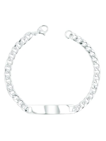 Adeliás Damen Armband – Panzerarmband aus Edelstahl 18 cm in silber
