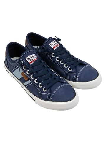 Dockers by Gerli Sneaker Washed Canvas in Dunkelblau