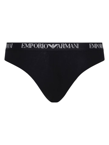 Emporio Armani 2er Pack Brazilian Brief in Schwarz