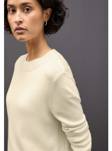 Street One Pullover mit Rollkante in Beige