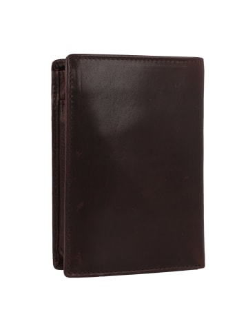 Greenburry Newport Geldbörse RFID Schutz Leder 12.5 cm in coffee