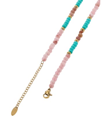 IZIA Women Necklace With Beads in Rose Turquoise