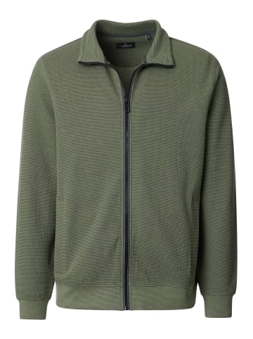 Casa moda Sweatjacke Basic in Grün