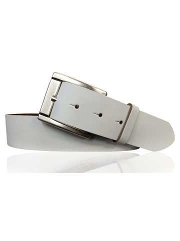 FRONHOFER Ledergürtel 4cm in Weiß